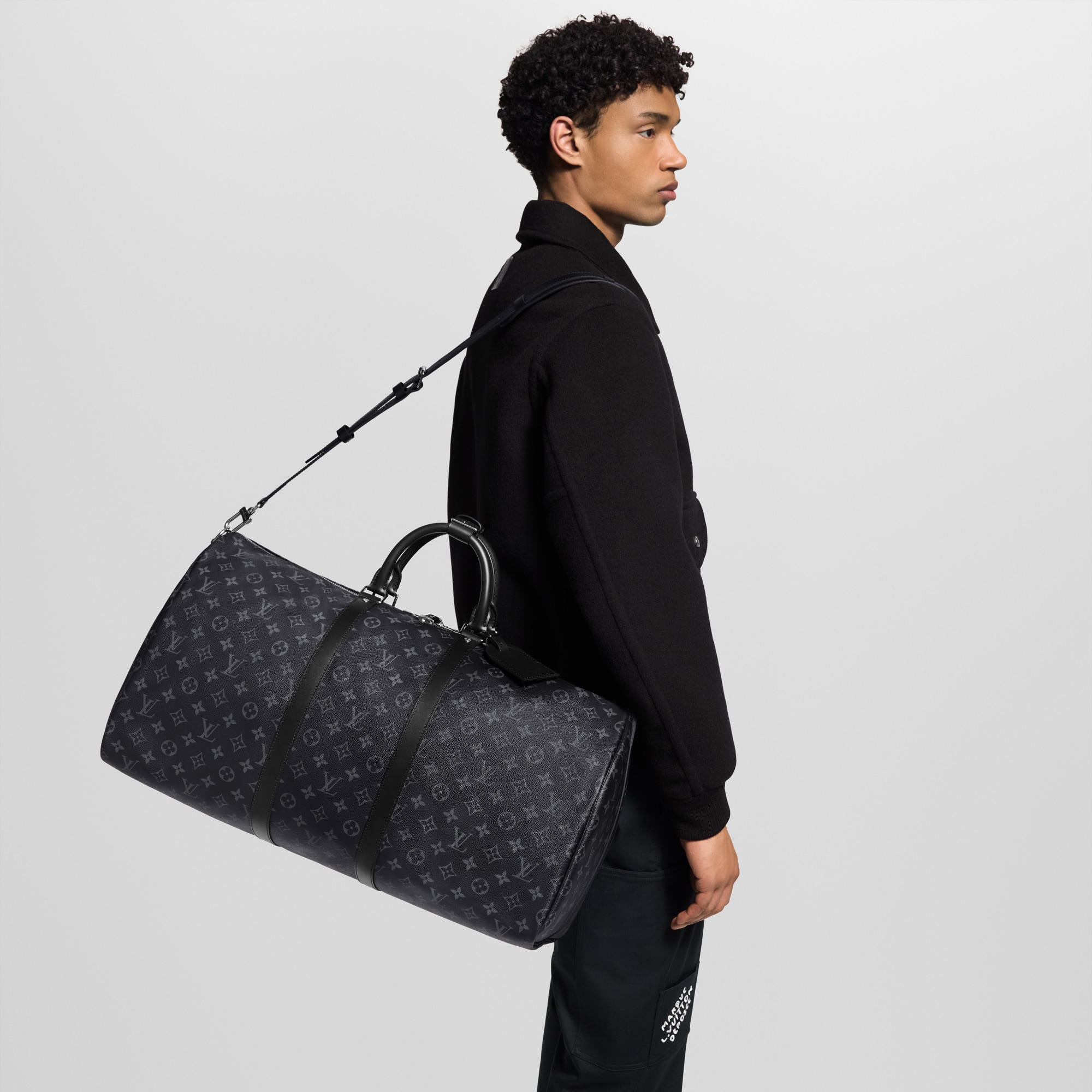 Mon Monogram Keepall 55 Bag - Luxury Monogram Eclipse Canvas